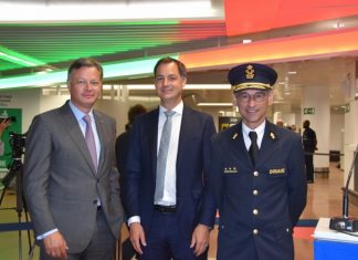 New improved customs control zone at Brussels Airport, speeding up the process