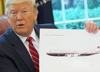 President Trump unveils his livery for the new Air Force One
