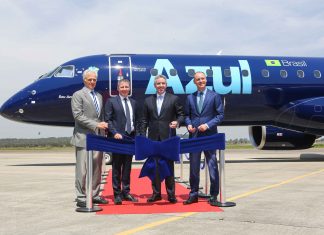 Embraer delivers its first E195-E2 to lessor AerCap and airline Azul