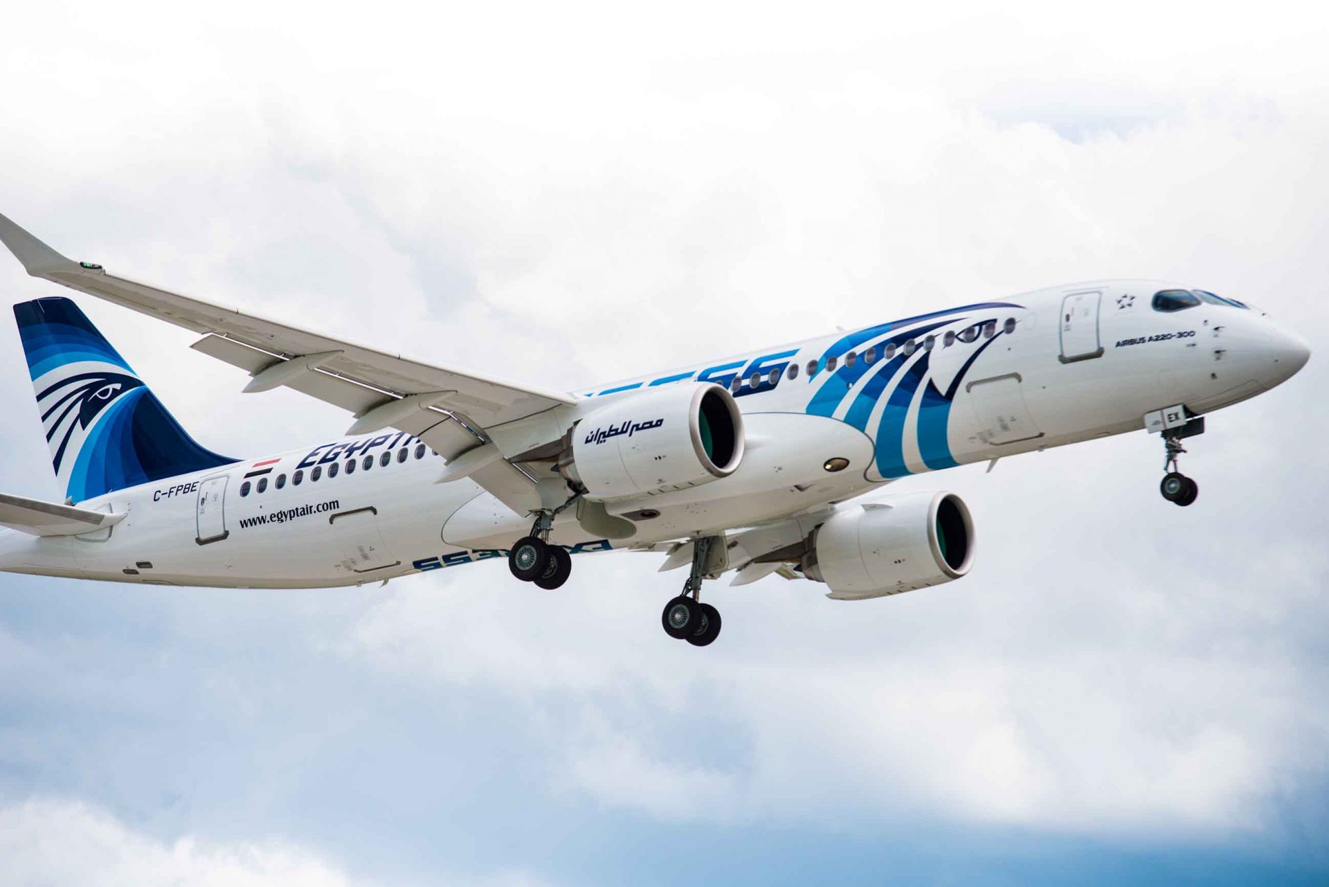First Airbus A220 delivered to Egyptair