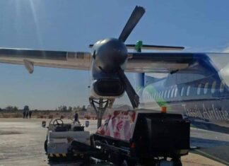 Tassili Airlines De Havilland Canada Dash 8-400 damaged during ground incident