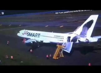 Accidental slide deployment on JetSMART Airbus A320