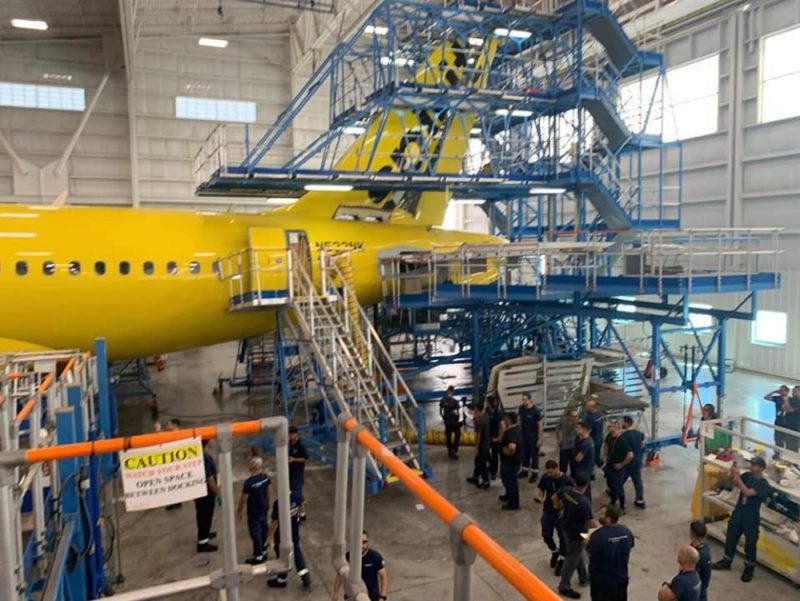 Spirit Airlines Airbus A319 Substantially Damaged During