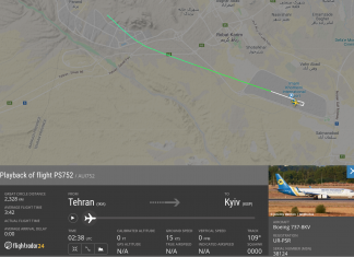 Ukraine International Airlines Boeing 737-800 crashes after takeoff from Tehran, killing all 176 people on board