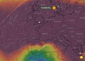 Record-breaking high atmospheric pressure over Europe
