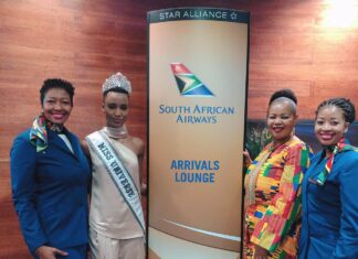 SAA brings Miss Universe back home aboard new Airbus A350-900 aircraft