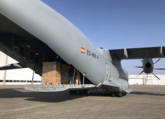 Airbus, Bolloré Logistics and WFS race two million face masks to help protect Covid-19 health workers in France and Spain