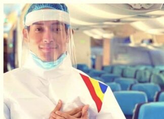 Fashion designer creates personal protective gears for Philippine Airlines cabin crew