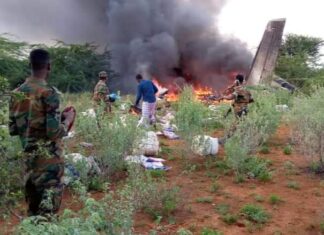African Express Airways Embraer E-120 shot down by rocket missile over Somalia