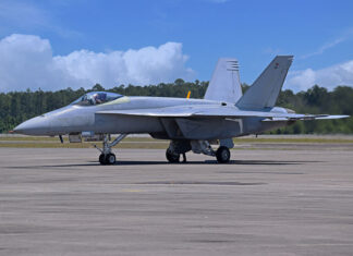 Boeing delivers first Super Hornet Blue Angel test jet