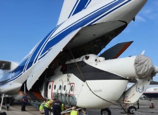 Volga-Dnepr Airlines delivers two Mi-8 helicopters for Malaysian fire fighting