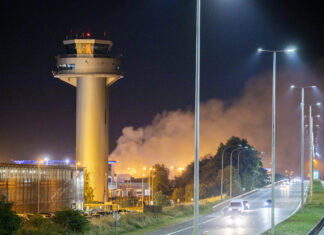 Fire in a building next to Liège Airport’s main terminal extinguished