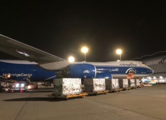 AirBridgeCargo Airlines organises Amsterdam / Hong Kong round-trip with 12 SkyCell containers for vaccines transportation