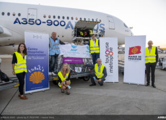 Airbus Foundation and partners deliver humanitarian aid to Beirut on an A350