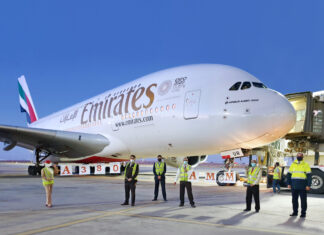 Emirates A380 touches down in Jordanian capital Amman