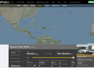 A special flight for TUI fly Belgium’s Boeing 787-8 between Belgium and El Salvador