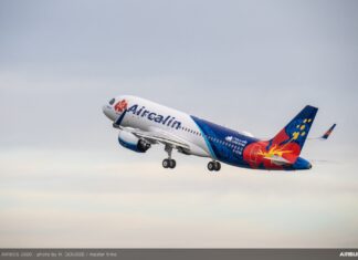 Aircalin of French New Caledonia takes delivery of its first Airbus A320neo