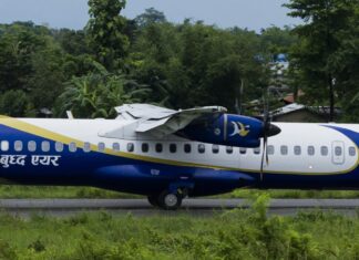 Seven injured after Buddha Air ATR-72 overruns runway at Bhadrapur, Nepal