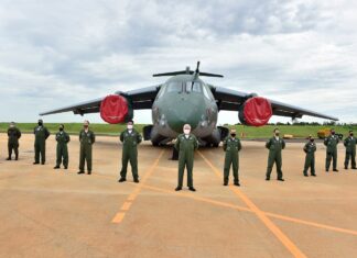 Embraer delivers the fourth C-390 Millennium airlifter to the Brazilian Air Force