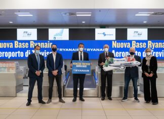 Ryanair announces new base at Treviso (Venice), with 2 based aircraft and 18 new routes