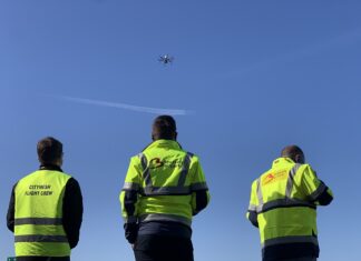 Brussels Airport and skeyes test safety drone and drone detection system