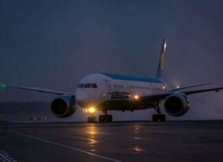 Moscow Domodedovo Airport met the first flight of Uzbekistan Airways