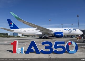 First Airbus A350 delivery to start-up Spanish airline world2fly