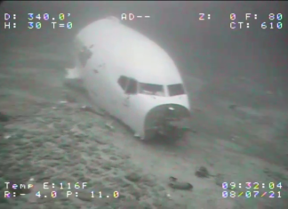 U.S. NTSB releases underwater images of ditched Transair Boeing 737-200