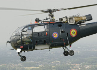 Aérospatiale SE-316B Alouette III withdrawn from service for Belgian Air Force