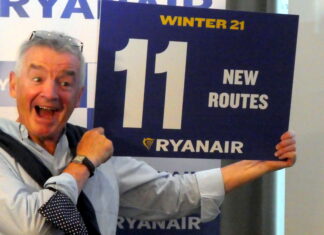 Ryanair announces 11 new routes from Brussels South Charleroi in Winter 2021/2022 – Boeing 737 MAX 200 based in both Brussels Airport and Brussels South in Summer 2022