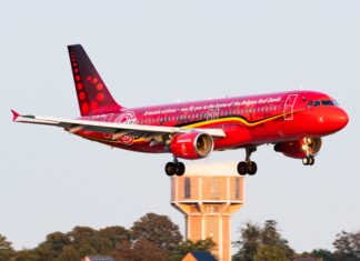 Brussels Airlines official airline of the Belgian Red Devils and Belgian Red Flames