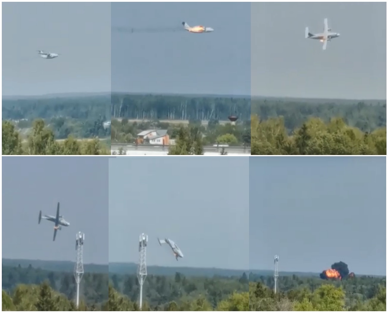 Ilyushin IL-112V prototype catches fire and plummets into the ground during  test flight - Aviation24.be