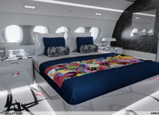 Airbus Corporate Jets and contemporary artist Cyril Kongo partner to offer a special ACJ TwoTwenty cabin edition
