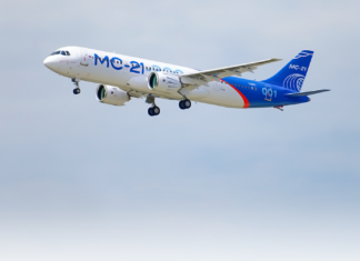 United Aircraft Corporation completed the construction of the MC-21-300 plane with Russian composite wing