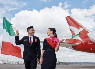 Qantas re-introduces non-stop service between Australia and Rome, Italy, after 18 years of absence