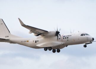 The Airbus C295 technology demonstrator of Clean Sky 2 makes its maiden flight