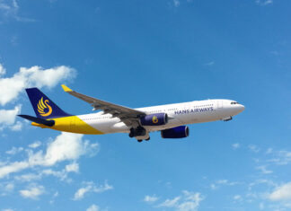 Hans Airways’ first aircraft, an Airbus A330, arrives into UK