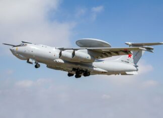 The Russian A-100 complex makes its first flight with activated radar