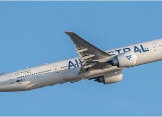 Impacts of cyclone BATSIRAI in Madagascar: An Air Austral Boeing 777-300ER chartered between Paris and Antananarivo to transport human reinforcements and medical equipment