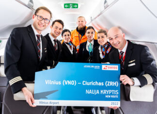 Vilnius Airport welcomes its newest carrier as SWISS launches flights to Zurich