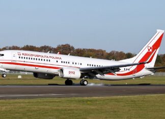 Boeing 737 with Polish President onboard en route to Rzeszów to welcome US President Biden returns to Warsaw