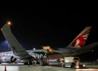 Qatar Airways Cargo transported 190 horses from US, Asia and Europe (in particular Liege) to equestrian events in Qatar and Saudi Arabia recently