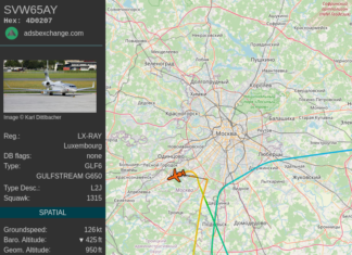 Twitter account exposes locations of aircraft owned by Russian oligarchs