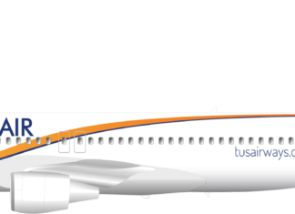 TUS Airways acquired an Airbus A320