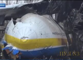 The Antonov An-225 Mriya destroyed by fire in its hangar in Ukraine
