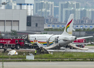 Tibet Airlines Airbus A319 veers off runway and catches fire during take-off roll; injuries due to evacuation