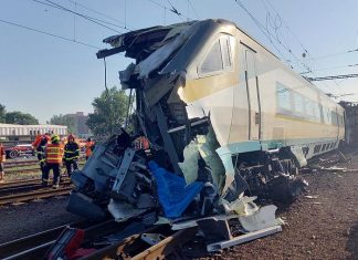 Pendolino high-speed train driver killed in a collision Monday morning in Bohumin, Czech Republic