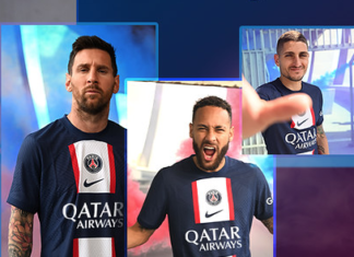 Qatar Airways is Paris Saint-Germain official shirt Sponsor