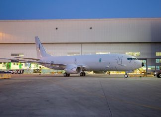New Zealand’s first Boeing P-8A Poseidon rolls out of paint shop