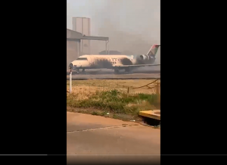 Bush fire at Johannesburg Airport disrupts air traffic and damages two aircraft from defunct airlines